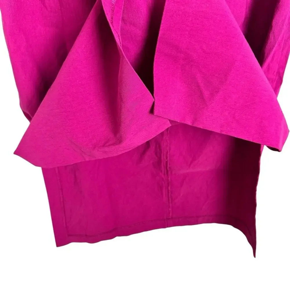 Vintage Express Stretch Strapless Fuchsia Sheath Mini Cocktail Dress Sz 13/14 - Picture 9 of 9